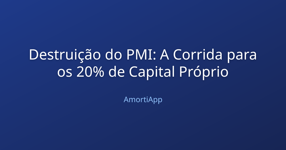 Destruição do PMI: A Corrida para os 20% de Capital Próprio